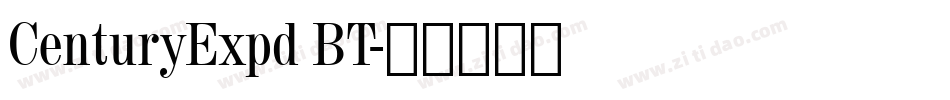 CenturyExpd BT字体转换